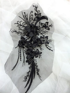 Elegant Flower Embroidery Applique