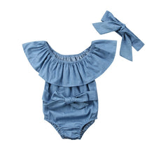 Load image into Gallery viewer, Newborn Baby and Toddlers Bodysuit with headband
