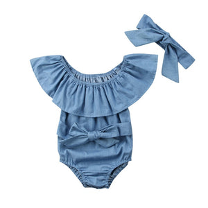 Newborn Baby and Toddlers Bodysuit with headband