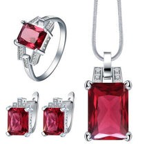 Load image into Gallery viewer, Stylish Pendant Necklace Earrings and Ring

