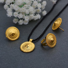 Load image into Gallery viewer, Pendant Necklace Earrings and Ring
