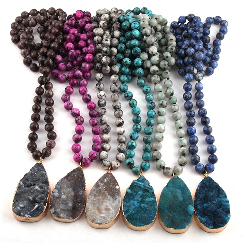 Fashion Stone Pendant Necklace