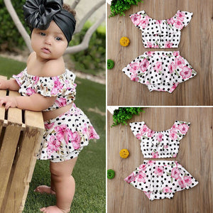 Newborn Baby Toddlers Crop Top and Shorts