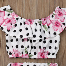 Load image into Gallery viewer, Newborn Baby Toddlers Crop Top and Shorts
