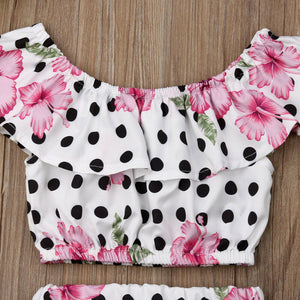 Newborn Baby Toddlers Crop Top and Shorts