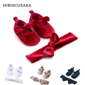 Newborn Baby and Toddlers Shoes with Headband