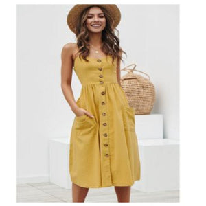 Casual Dress with Spaghetti Strap