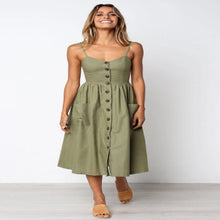 Load image into Gallery viewer, Casual Dress with Spaghetti Strap
