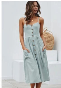 Casual Dress with Spaghetti Strap