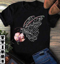 Load image into Gallery viewer, Butterfly and Floral T-Shirt
