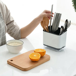 Multifunctional Spoons Forks Chopsticks Storage Box and Drain Rack