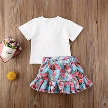 Load image into Gallery viewer, 2pc Baby and Toddlers T-Shirt and Skirt

