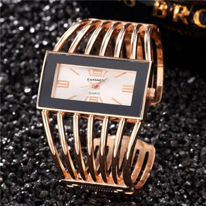 Rectangular Women's Bracelet Wristwatch