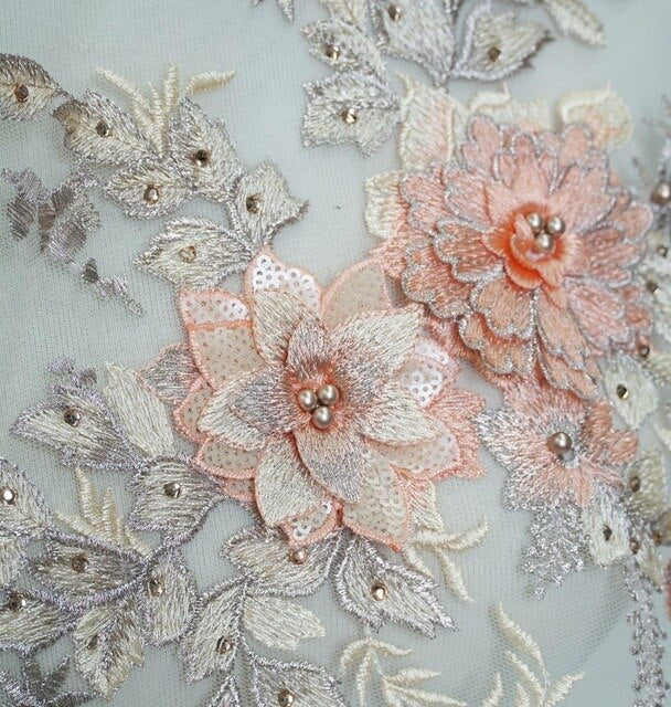 Pearl Embroidery Applique