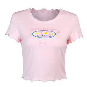 Ladies Daisy Print T-Shirt