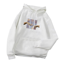 Load image into Gallery viewer, Hoodie Sweatshirt with Hand Print

