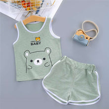 Load image into Gallery viewer, 2pc Toddlers Casual Sleeveless Outfit
