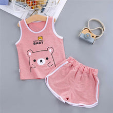 Load image into Gallery viewer, 2pc Toddlers Casual Sleeveless Outfit
