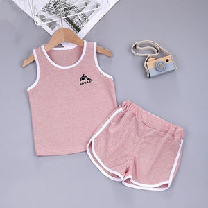 2pc Toddlers Casual Sleeveless Outfit