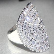Load image into Gallery viewer, White Zircon Silver Ring
