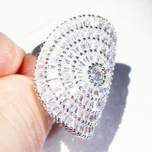 Load image into Gallery viewer, White Zircon Silver Ring
