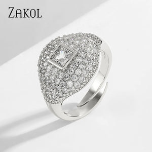 Chic Cubic Zirconia Ring