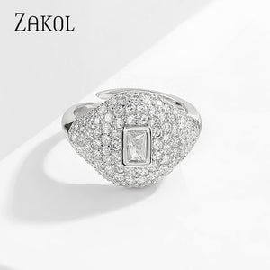 Chic Cubic Zirconia Ring