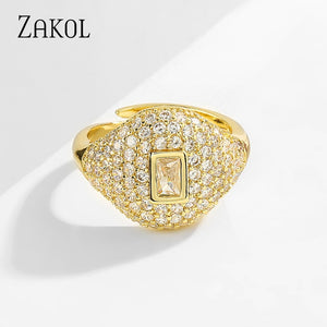 Chic Cubic Zirconia Ring