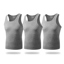 Load image into Gallery viewer, 3pc Men&#39;s Cotton Sleeveless Vest/Underwear
