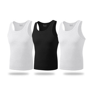 3pc Men's Cotton Sleeveless Vest/Underwear