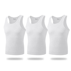 3pc Men's Cotton Sleeveless Vest/Underwear