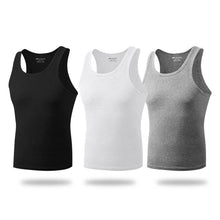 Load image into Gallery viewer, 3pc Men&#39;s Cotton Sleeveless Vest/Underwear
