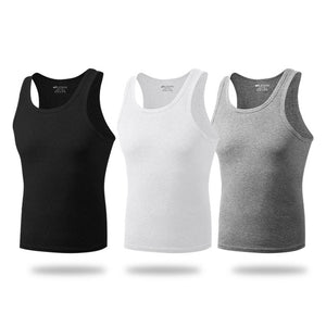 3pc Men's Cotton Sleeveless Vest/Underwear