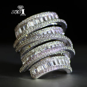 White Zircon Ring